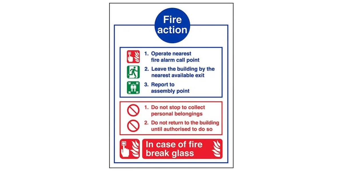 Fire Action & Instruction Signs
