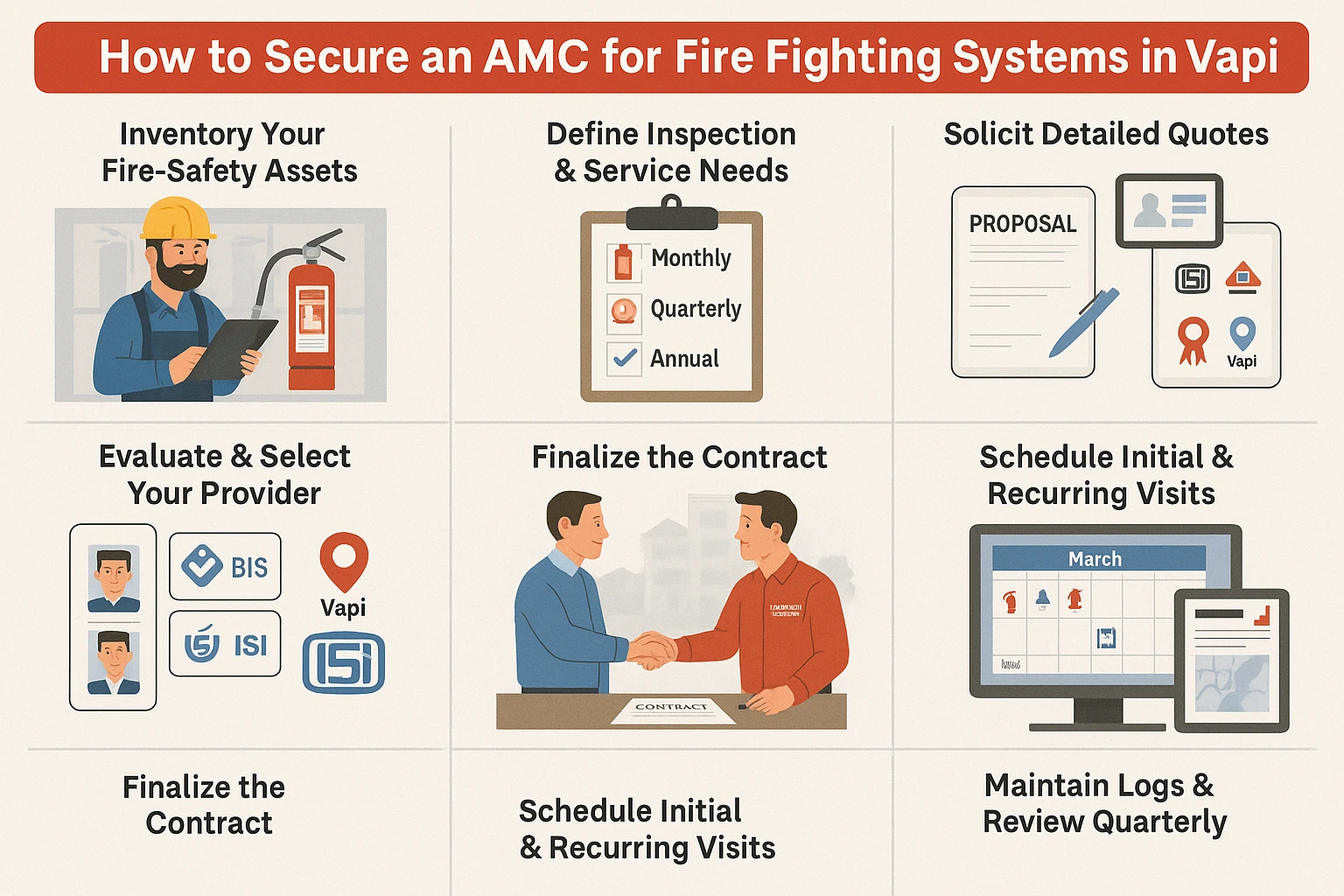AMC for Fire Fighting Systems in Vapi