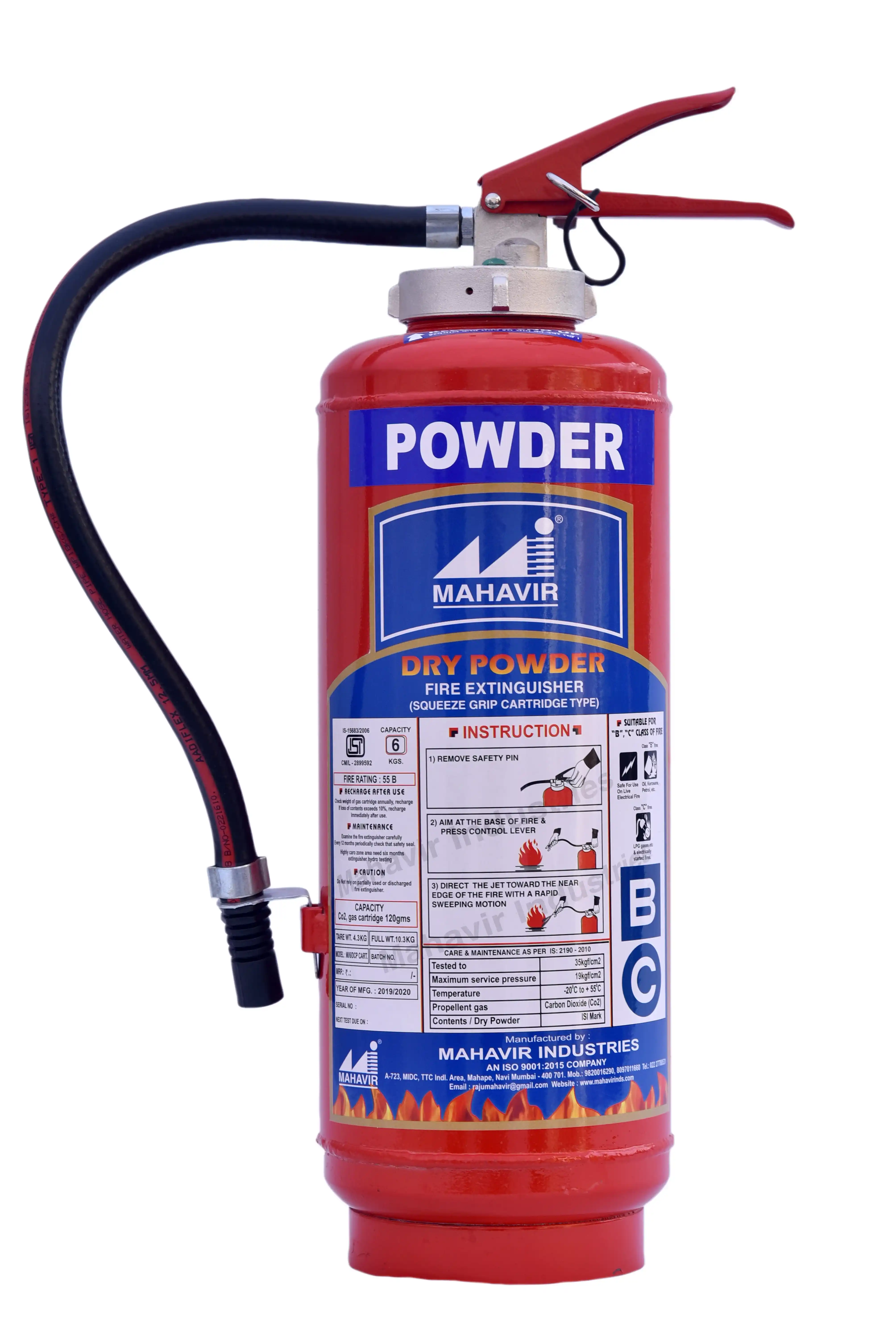 6kg BC Dry Powder Fire Extinguisher