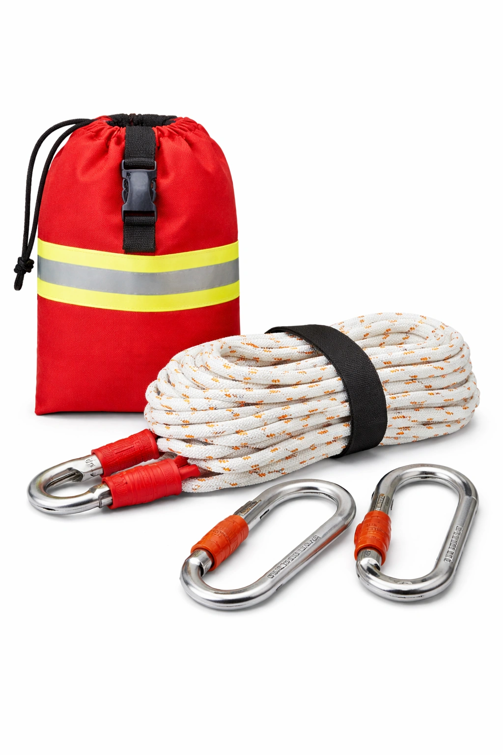 Firefighter Escape Rope & Carabiner Set