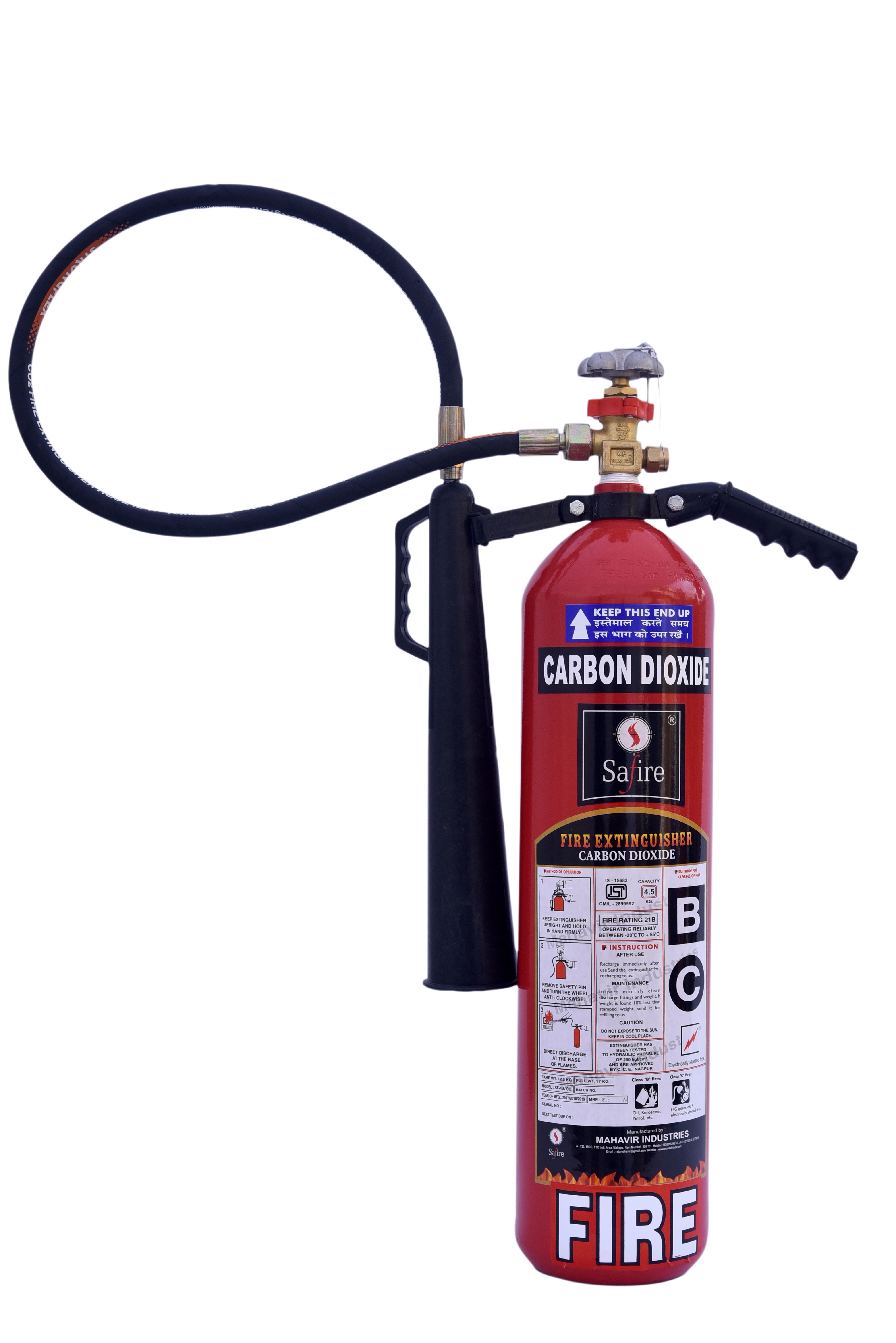 4.5 kg CO₂ Fire Extinguisher