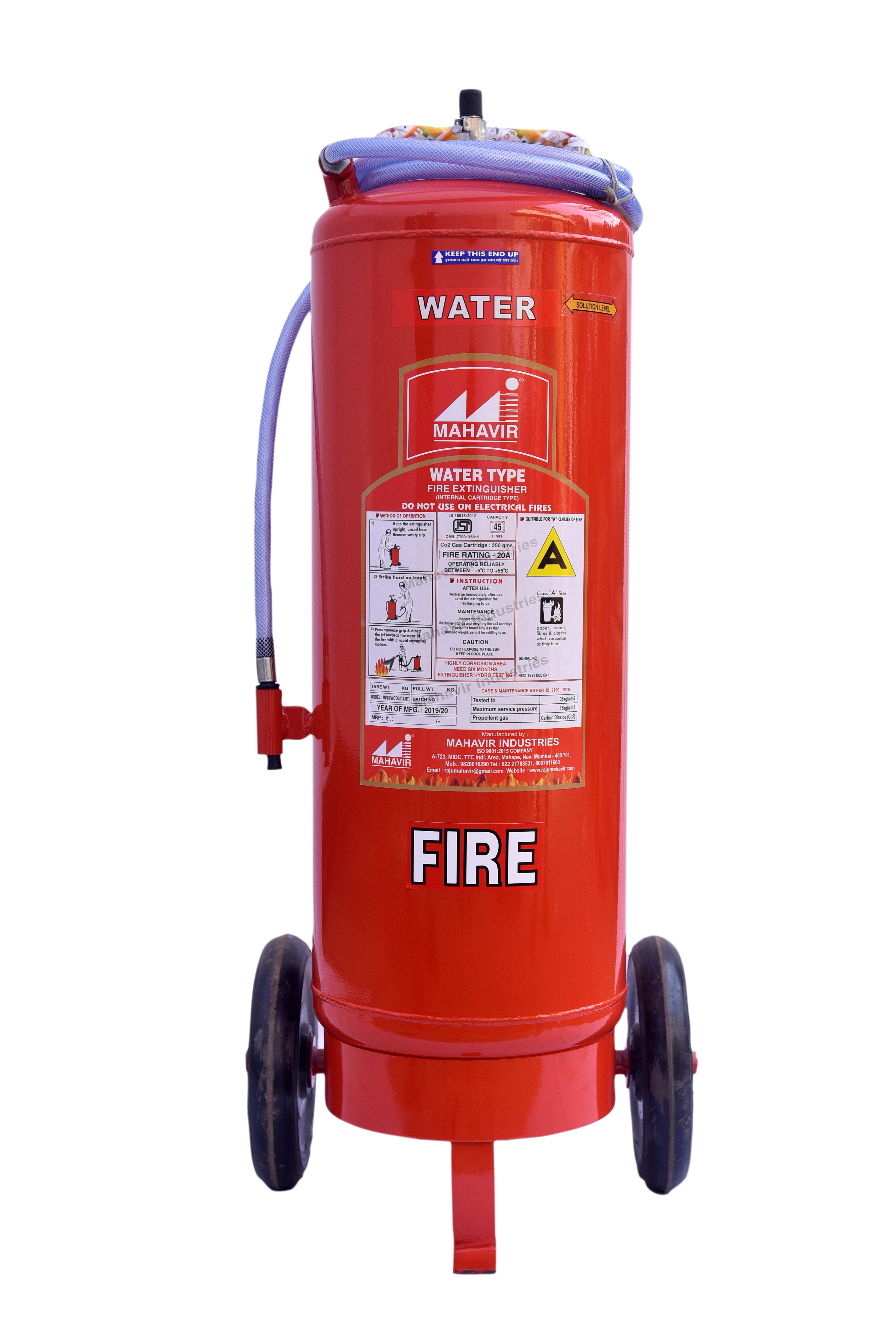 45 Ltr Water Fire Extinguisher