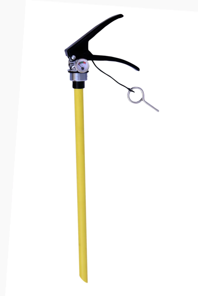 Valve Head with Gauge and Yellow Siphon Tube Assembly