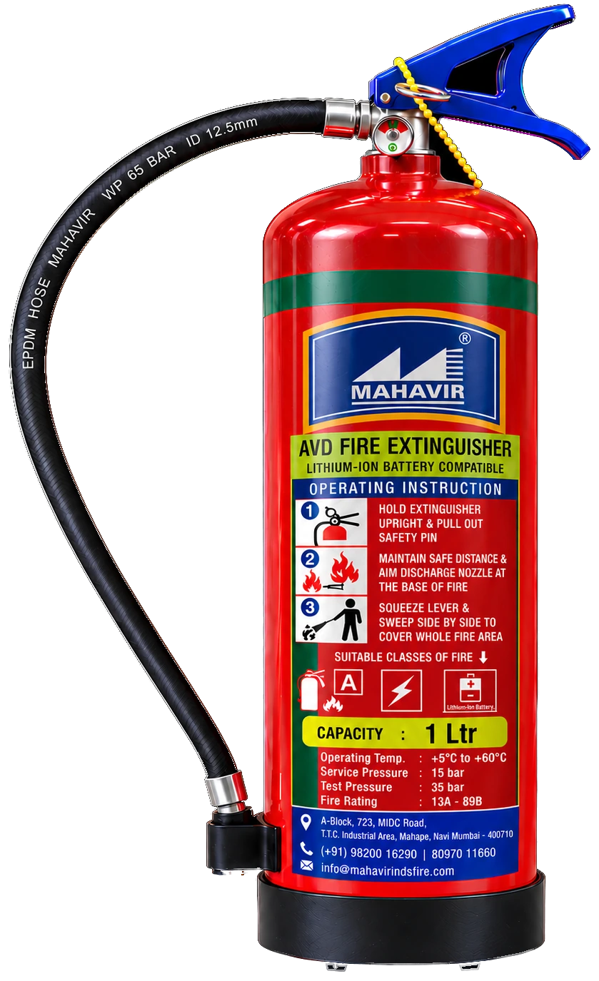 1 Ltr AVD Lithium-Ion Battery Fire Extinguisher