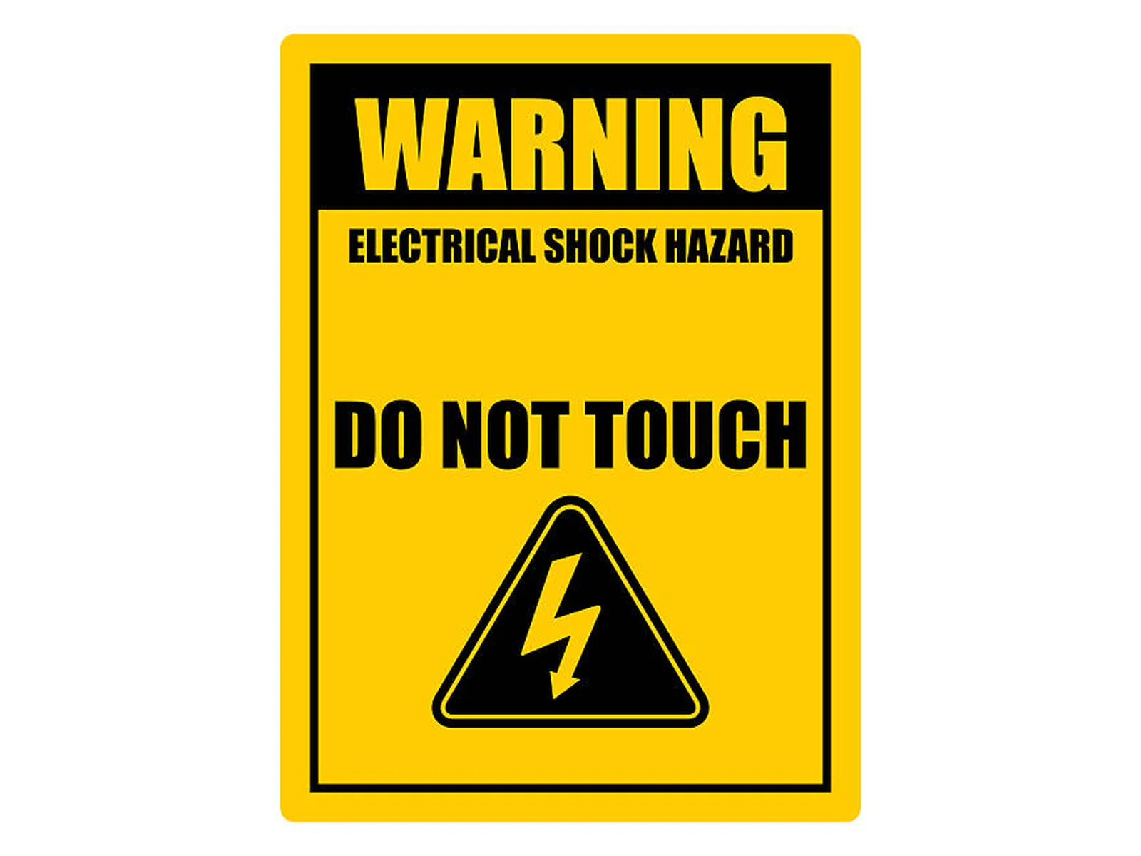 Electrical Hazard Warning Sign