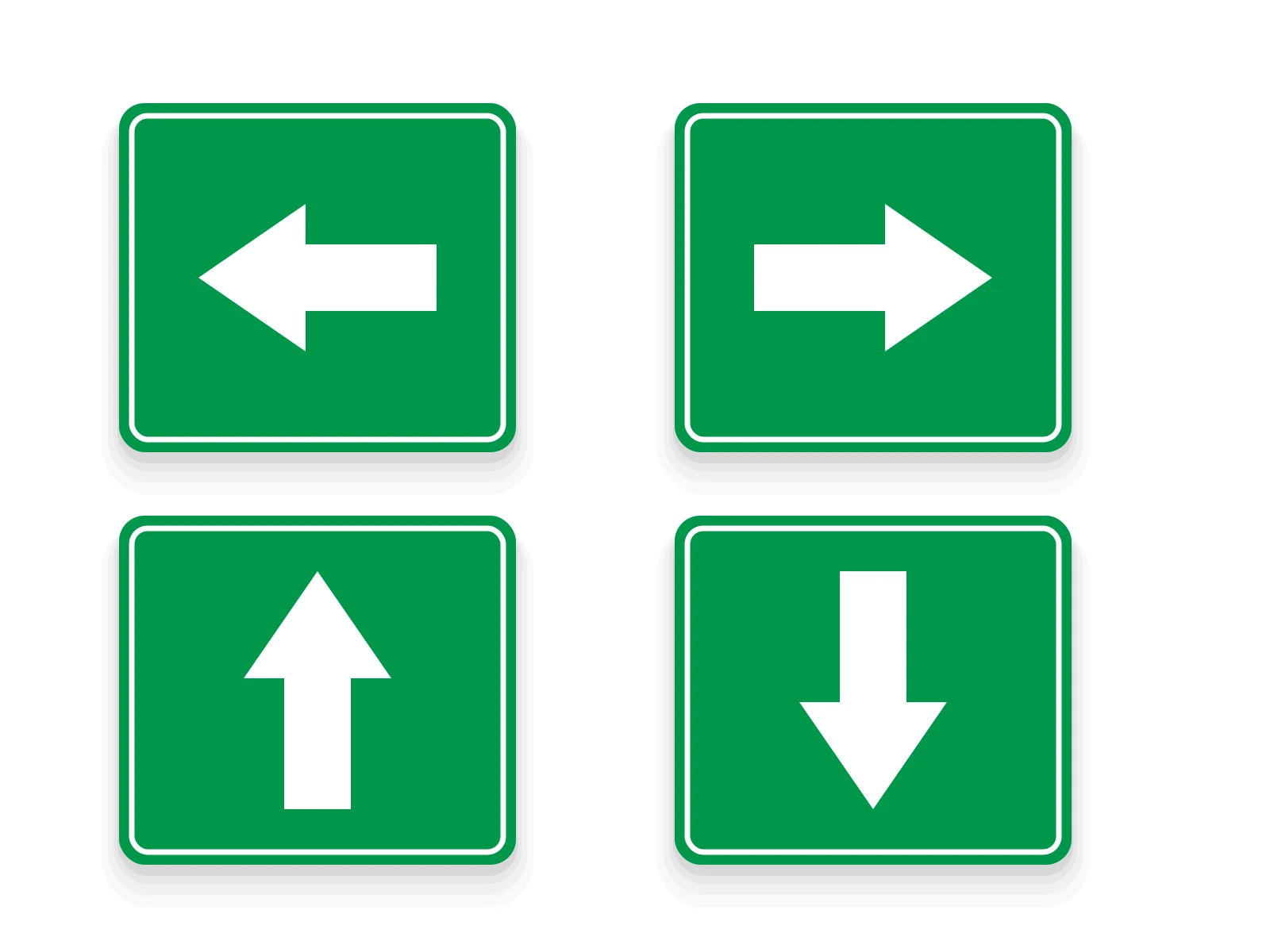 Exit Direction Arrow Signs