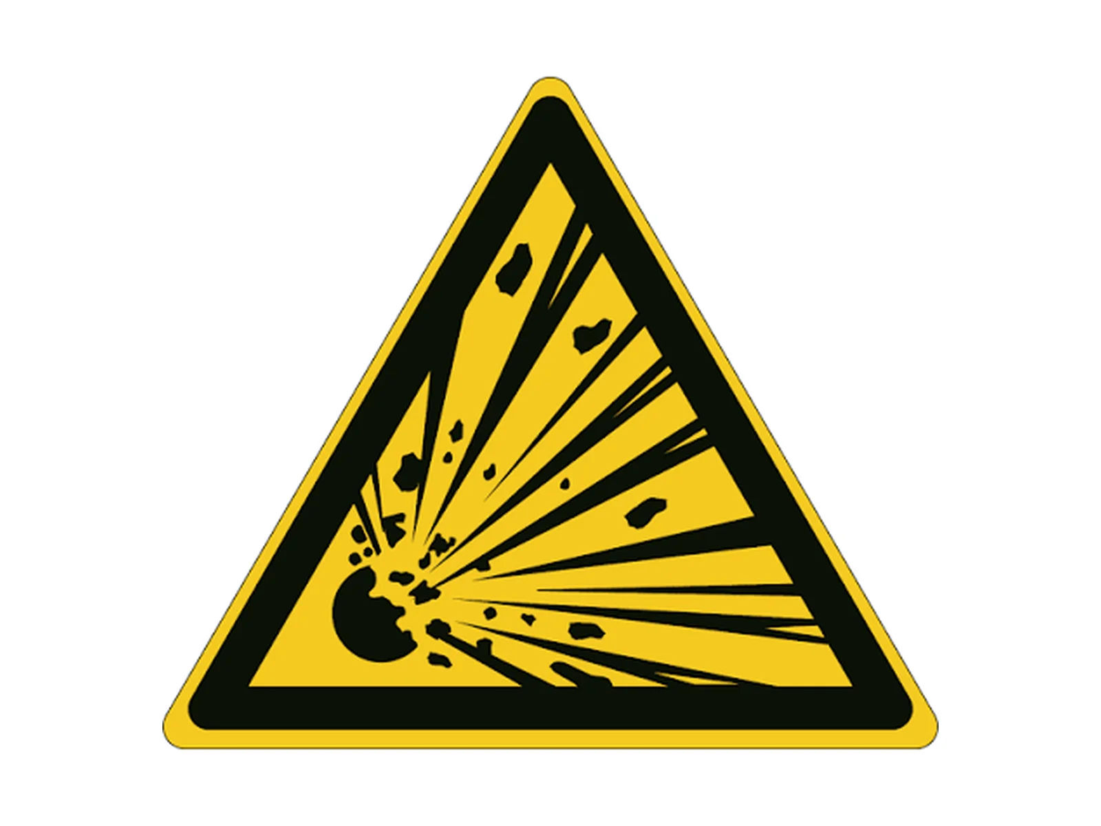 Explosive Material Warning Sign