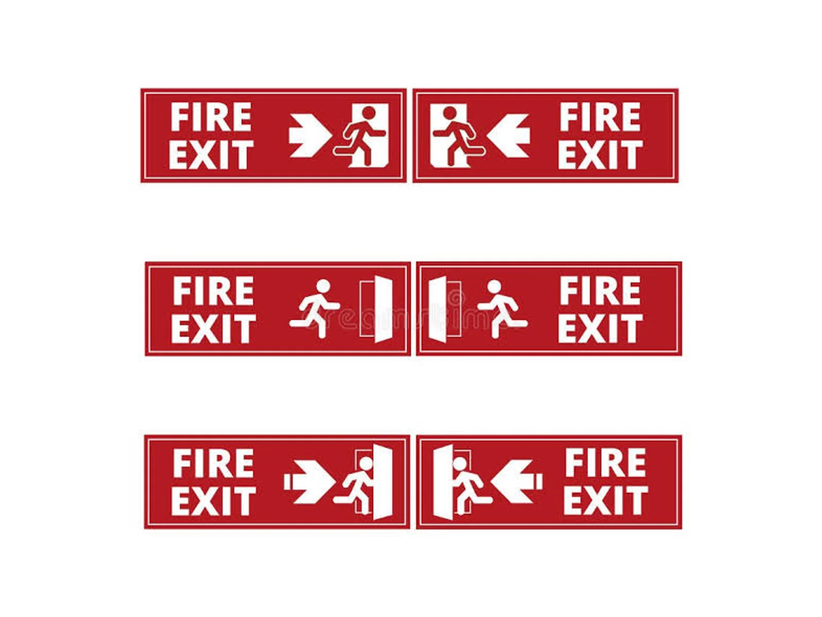 Fire Exit Sign Board