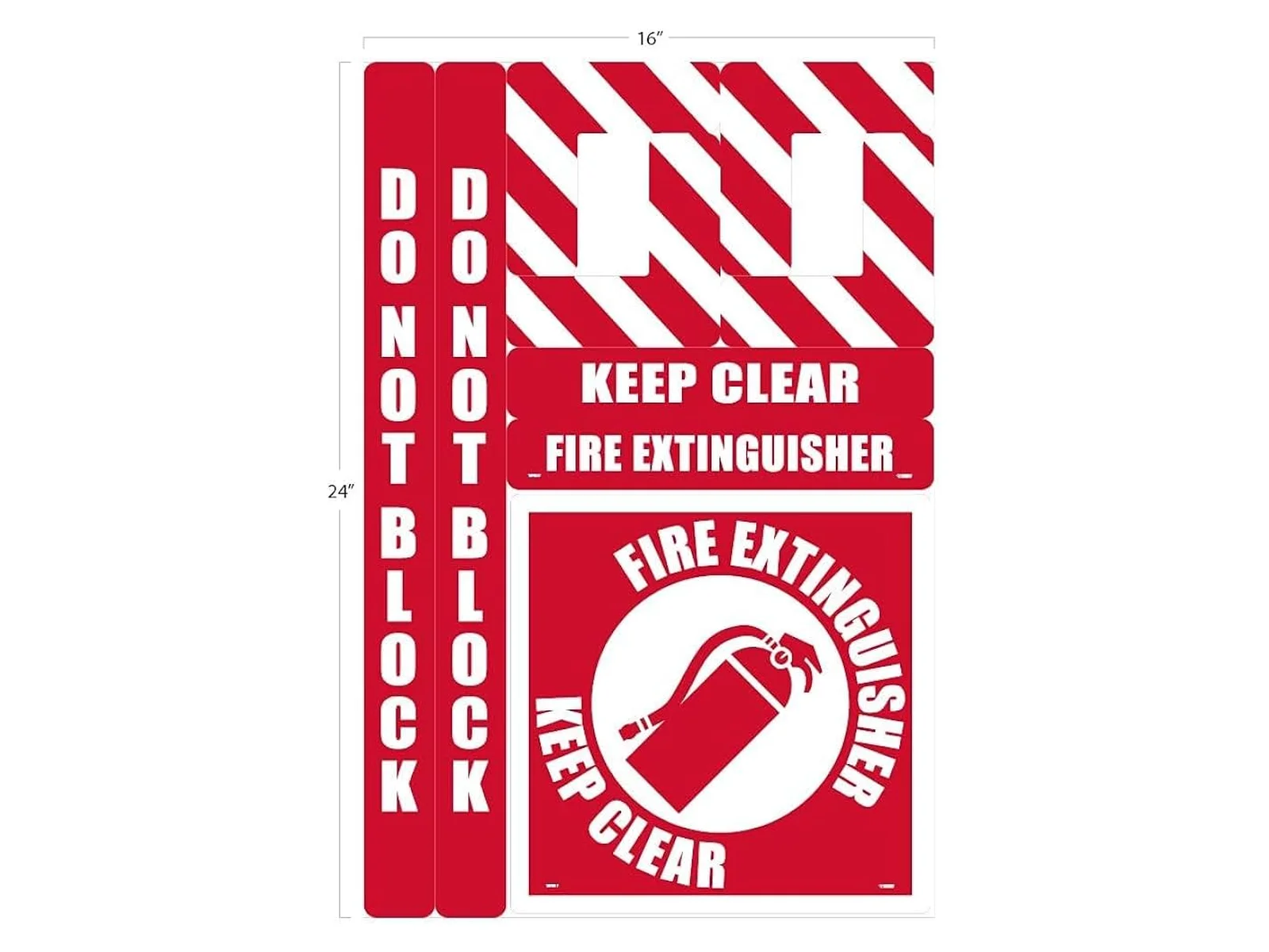 Fire Extinguisher Floor Marking Sticker