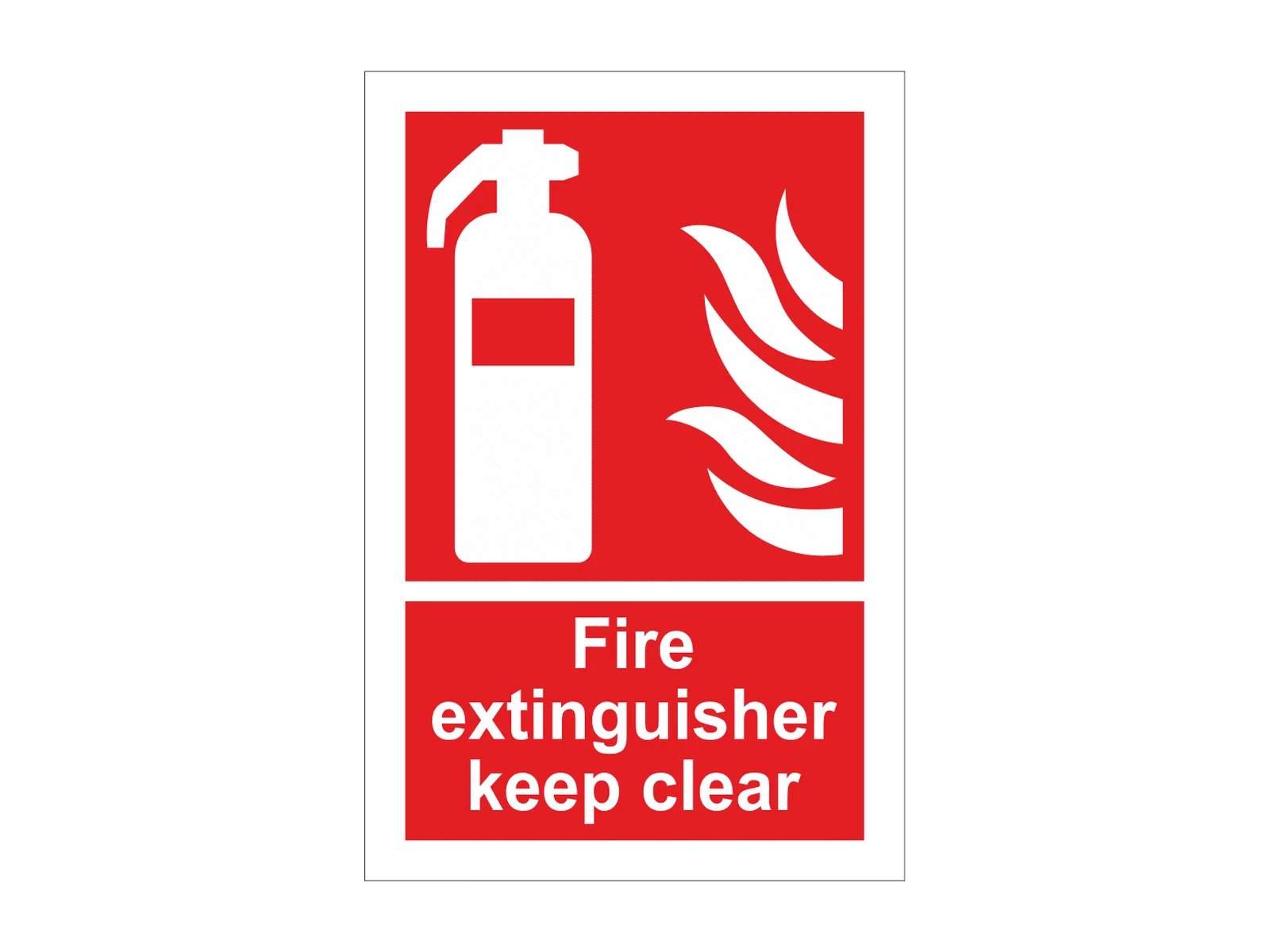 Keep Fire Equipment Clear Sign