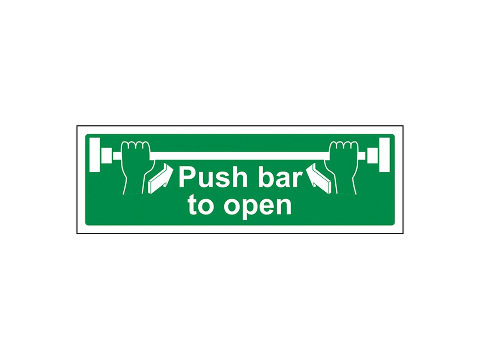 Panic Push Bar Exit Sign