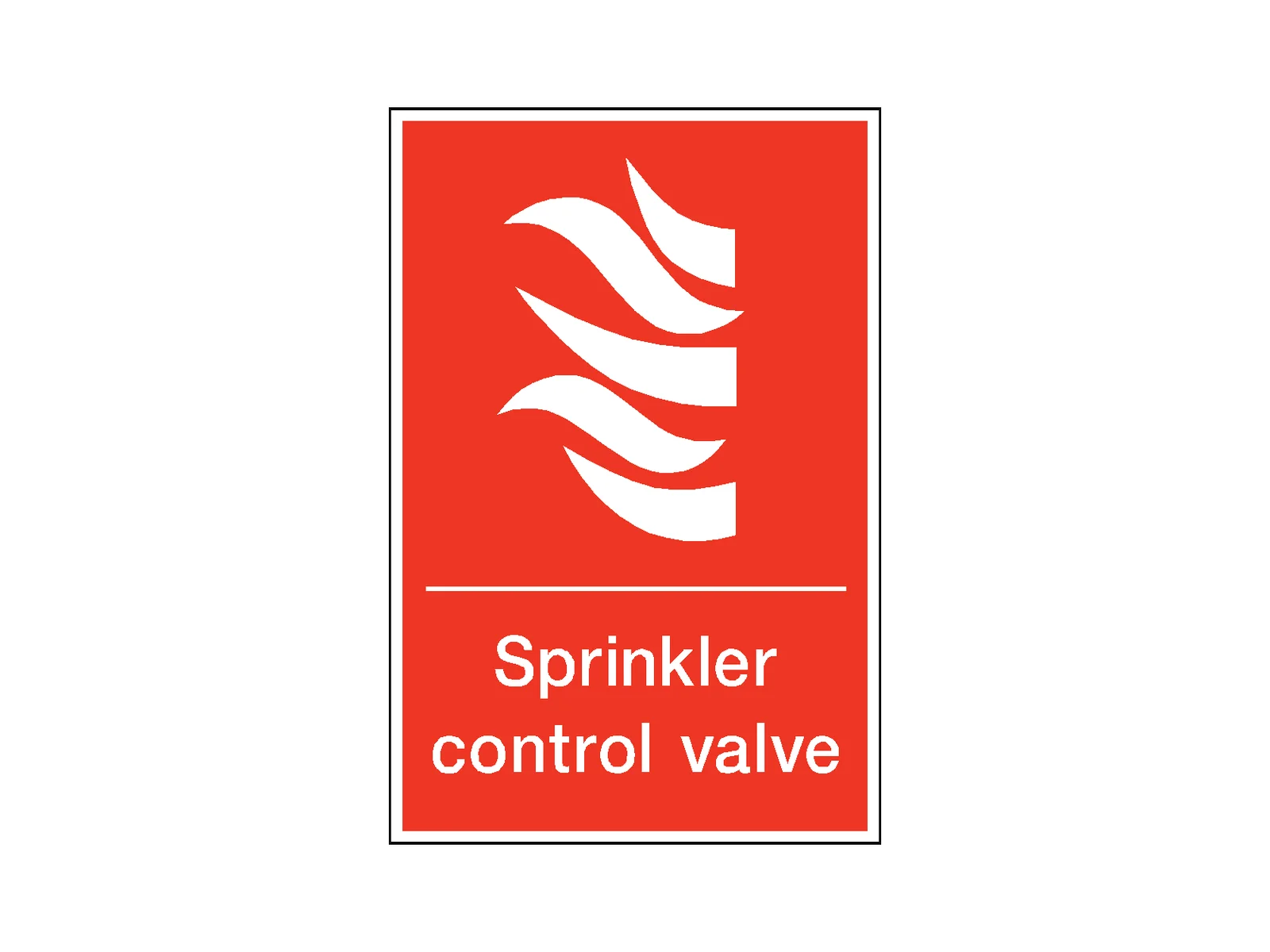 Sprinkler Control Valve Sign