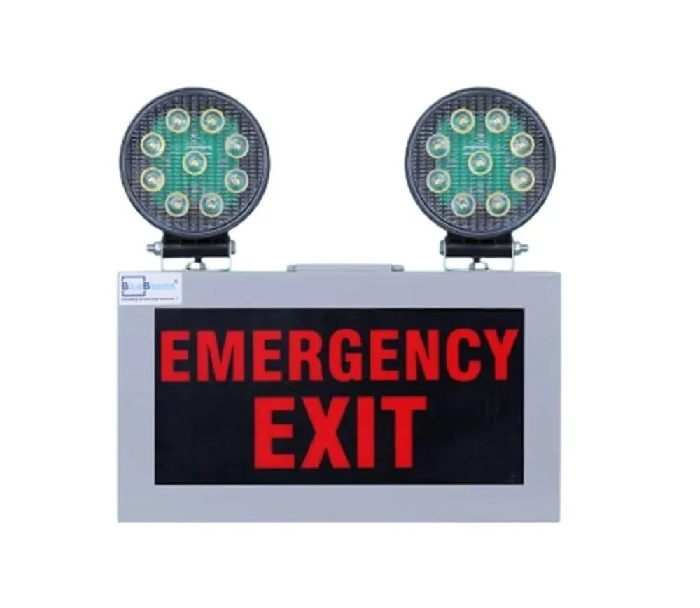 Twin Head Emergency Exit Light